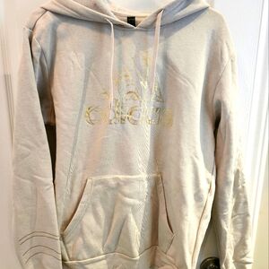 Adidas beige & gold hoodie